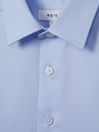 Reiss Soft Blue Remote Junior Slim Fit Cotton Shirt