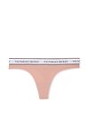 Victoria's Secret Misty Rose Pink Thong Logo Knickers