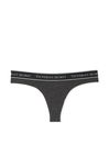 Victoria's Secret Charcoal Heather Grey Thong Logo Knickers