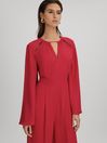 Reiss Coral Tania Cut-Out Flared Sleeve Jumpsuit