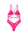 Victoria's Secret Forever Pink Tropical Print Bodysuit