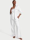 Victoria's Secret White Cotton Long Pyjamas