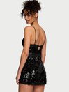 Victoria's Secret Black Sequin Slip Dress