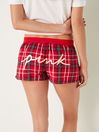 Victoria's Secret PINK PinUp Red Plaid Flannel Pyjama Shorts