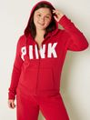 Victoria's Secret Pink Red Zip Up Hoodie