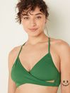 Victoria's Secret PINK Forest Pine Green Wrap Bikini Top