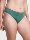 Victoria's Secret French Sage Green Gold Smooth Thong Knickers
