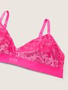 Victoria's Secret PINK Atomic Pink Fuller Cup Velvet Unlined Triangle Bralette