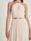 Reiss Pink Marta Resortwear Midi Dress