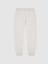 Reiss Soft Grey Coventry Melange Jersey Joggers