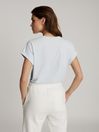Reiss Blue Tereza Cotton-jersey T-shirt