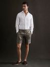 Reiss White Ruban Linen Button-Through Shirt