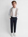Reiss White Greenwich Junior Slim Fit Button-Down Oxford Shirt