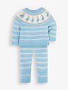 JoJo Maman Bébé Blue Peter Rabbit Fair Isle Baby Knit Set