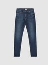 Reiss Washed Indigo Walsh Slim Fit Washed Jeans