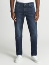 Reiss Washed Indigo Walsh Slim Fit Washed Jeans