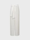 Reiss White Gemma Resort Trousers