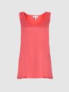 Reiss Coral Riley Silk Front Vest