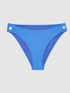 Reiss Blue Iris Button Detail Bikini Briefs