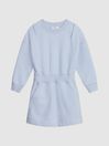 Reiss Blue Jetta Junior Jersey Sweater Dress