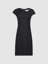 Reiss Black Haisley Tailored Dress