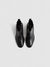Reiss Black Willow Leather Chelsea Boots