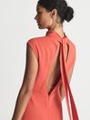 Reiss Orange Livvy Regular Open Back Midi Dress