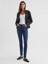 Reiss Dark Blue Margot PAIGE Skinny High Rise Jeans