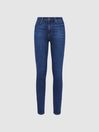 Reiss Dark Blue Margot PAIGE Skinny High Rise Jeans