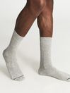 Reiss Grey Melange Alers Cotton Blend Terry Socks