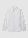 Reiss White Jenny Cotton Poplin Shirt