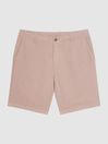 Reiss Dusty Rose Ezra Cotton-Linen Blend Shorts