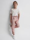Reiss Pink Joanie Junior Paper Bag Cargo Trousers