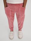 Reiss Pink Kora Senior Relaxed Corduroy Drawstring Trousers