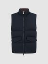 Reiss Navy Jets Quilted Sleeveless Gilet