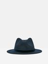 Joules Maude Navy Wool Fedora Hat