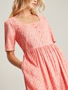 Joules Norah Pink Square Neck Dress