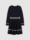 Reiss Navy Edith Junior Knitted Dress