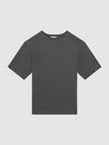 Reiss Olive Tate Garment-Dye Relaxed Fit T-shirt