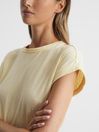 Reiss Lemon Tereza Cotton-Jersey T-shirt