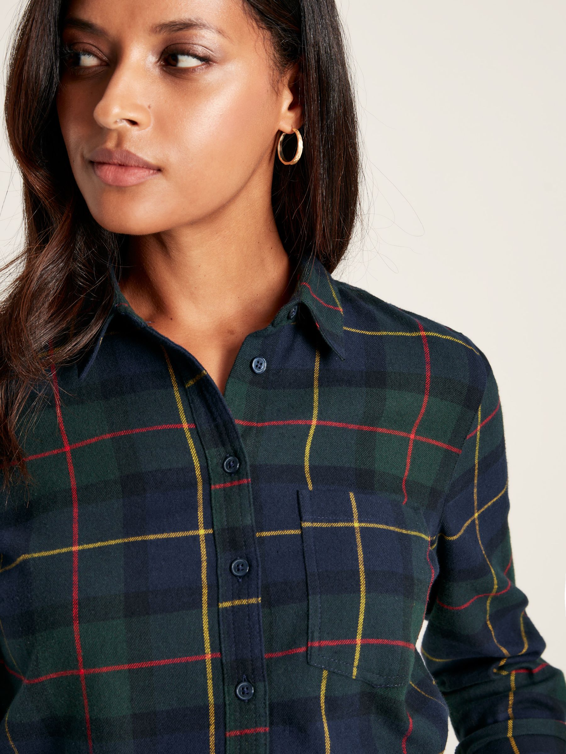 Buy Lorena Brushed Shirt from the Joules online shop