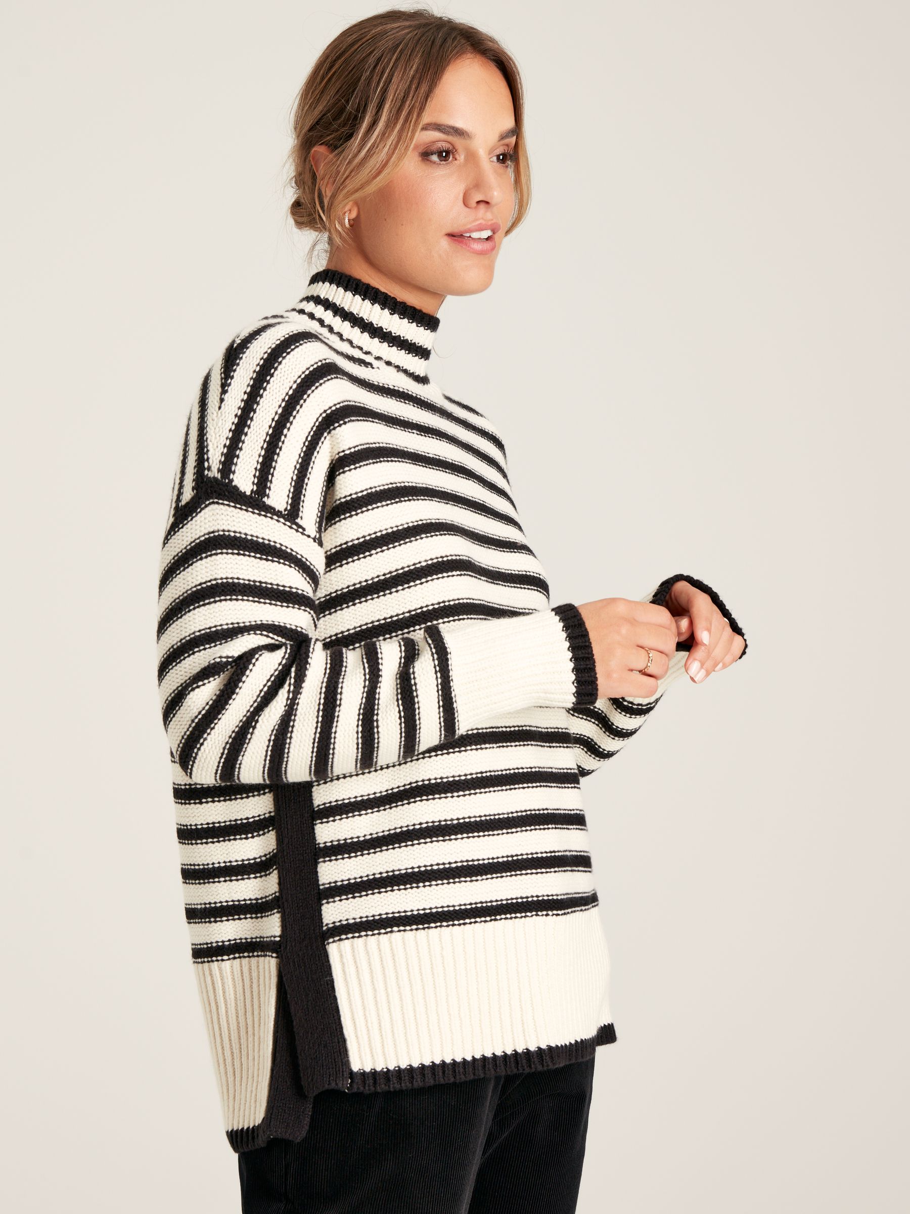 Buy Joules Tandie Striped High Neck Jumper from the Joules online shop