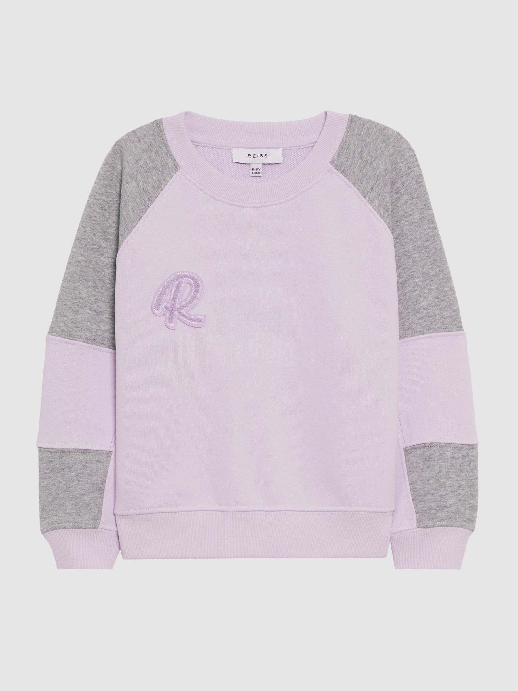 Reiss Bryce Colourblock Motif Jersey Sweatshirt - REISS