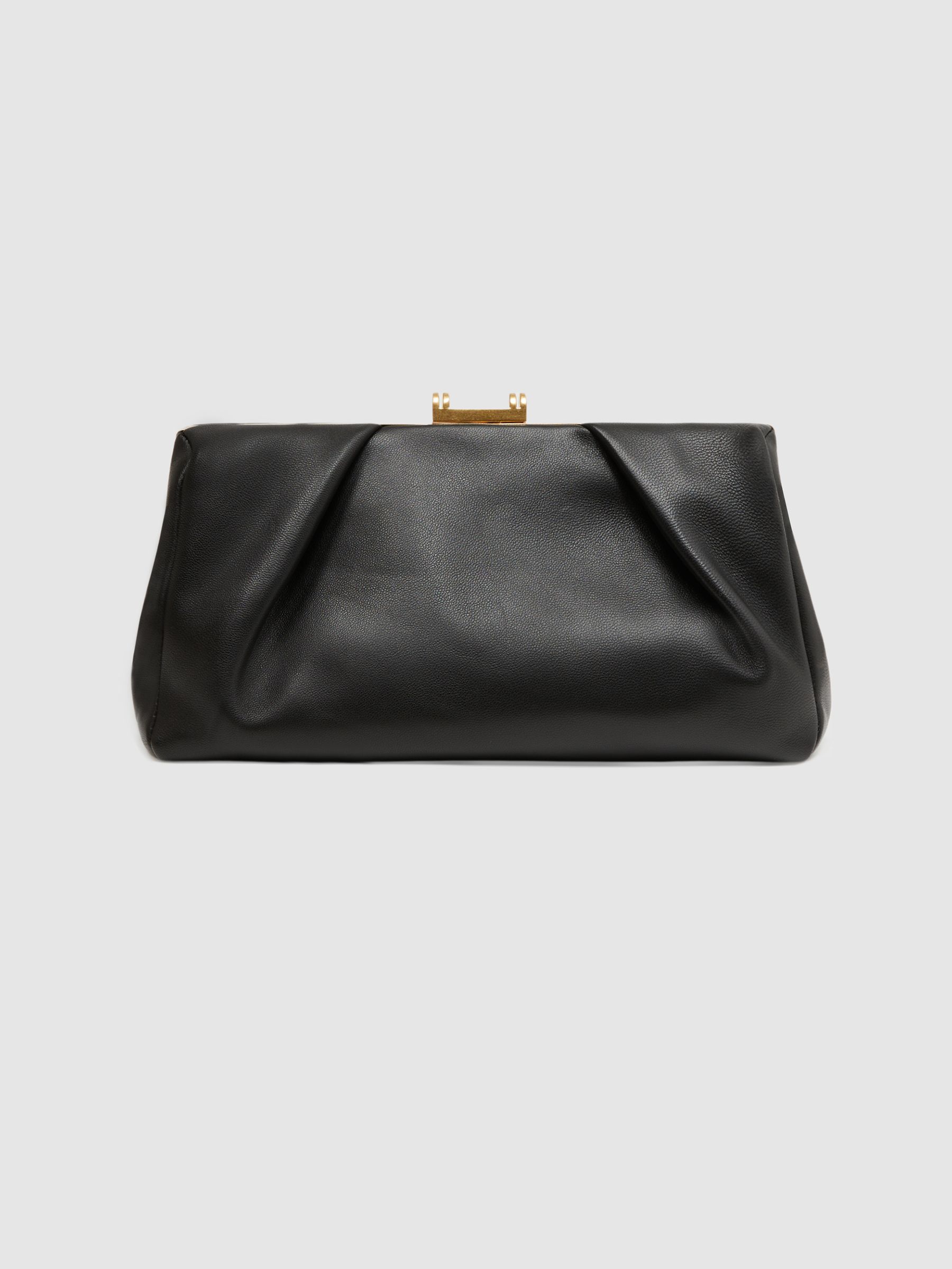 Reiss Madison Leather Clutch Bag | REISS USA