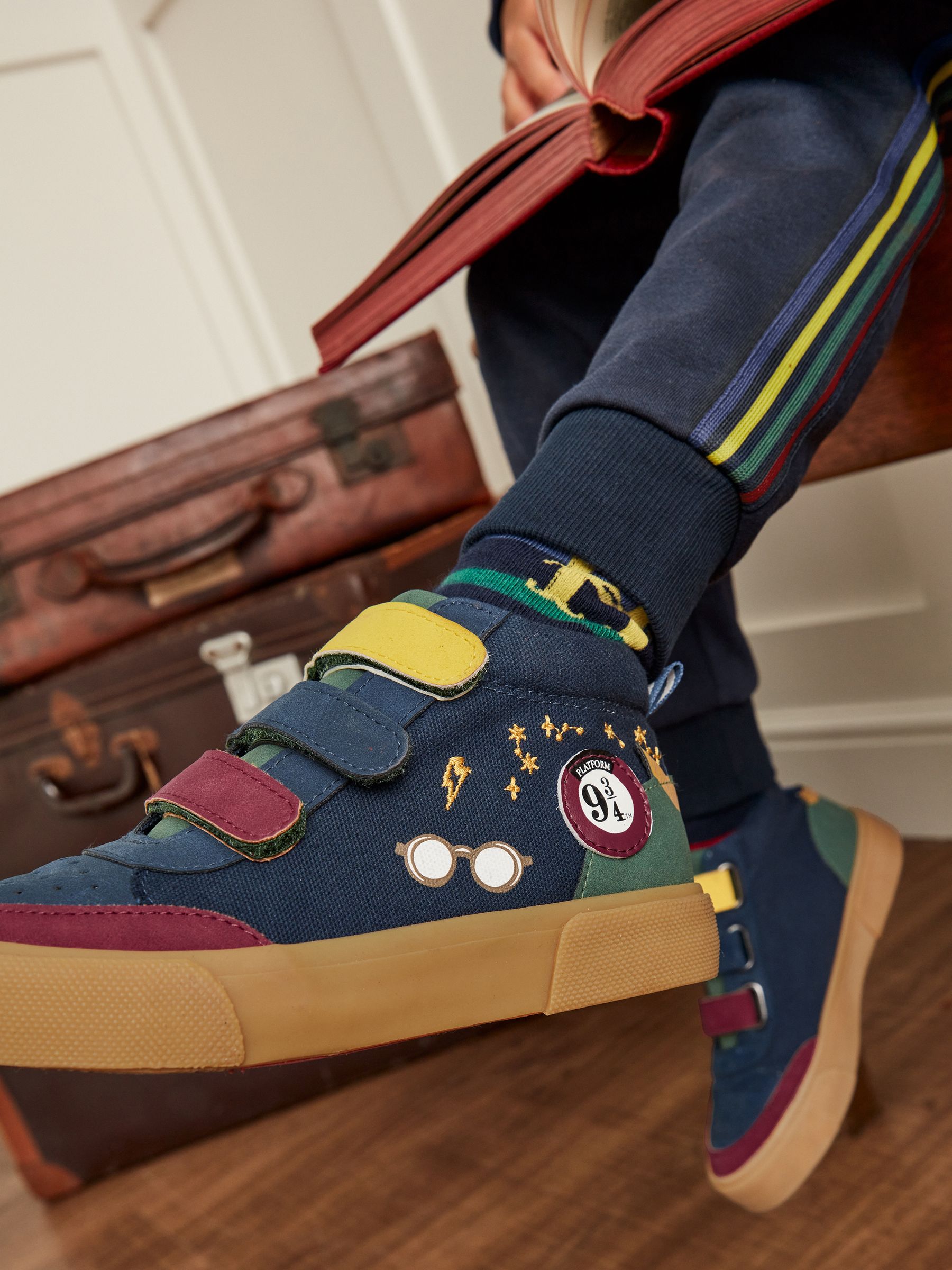 Buy Joules Platform 9 3/4 Harry Potter™ Trainers from the Joules online ...