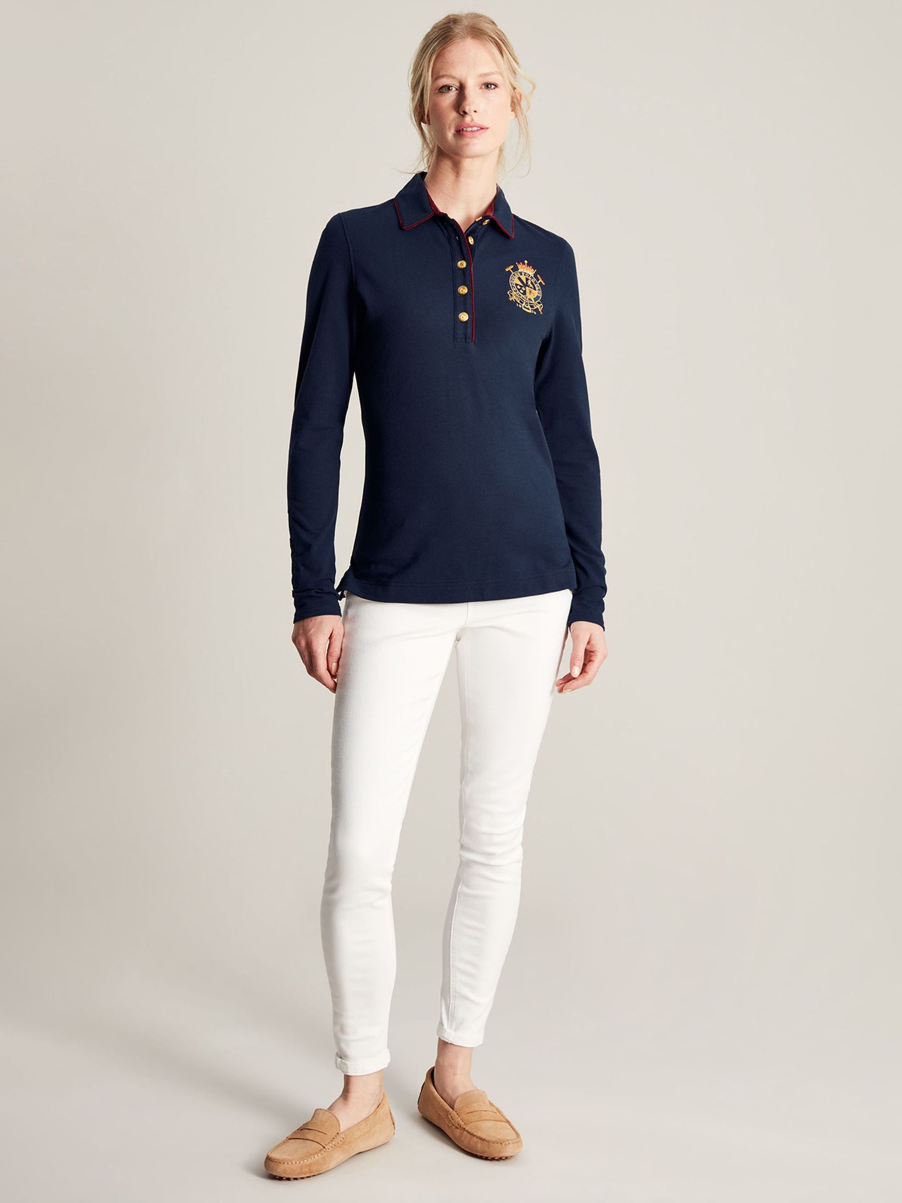 Buy Joules Ashley Long Sleeve Polo Shirt from the Joules online shop