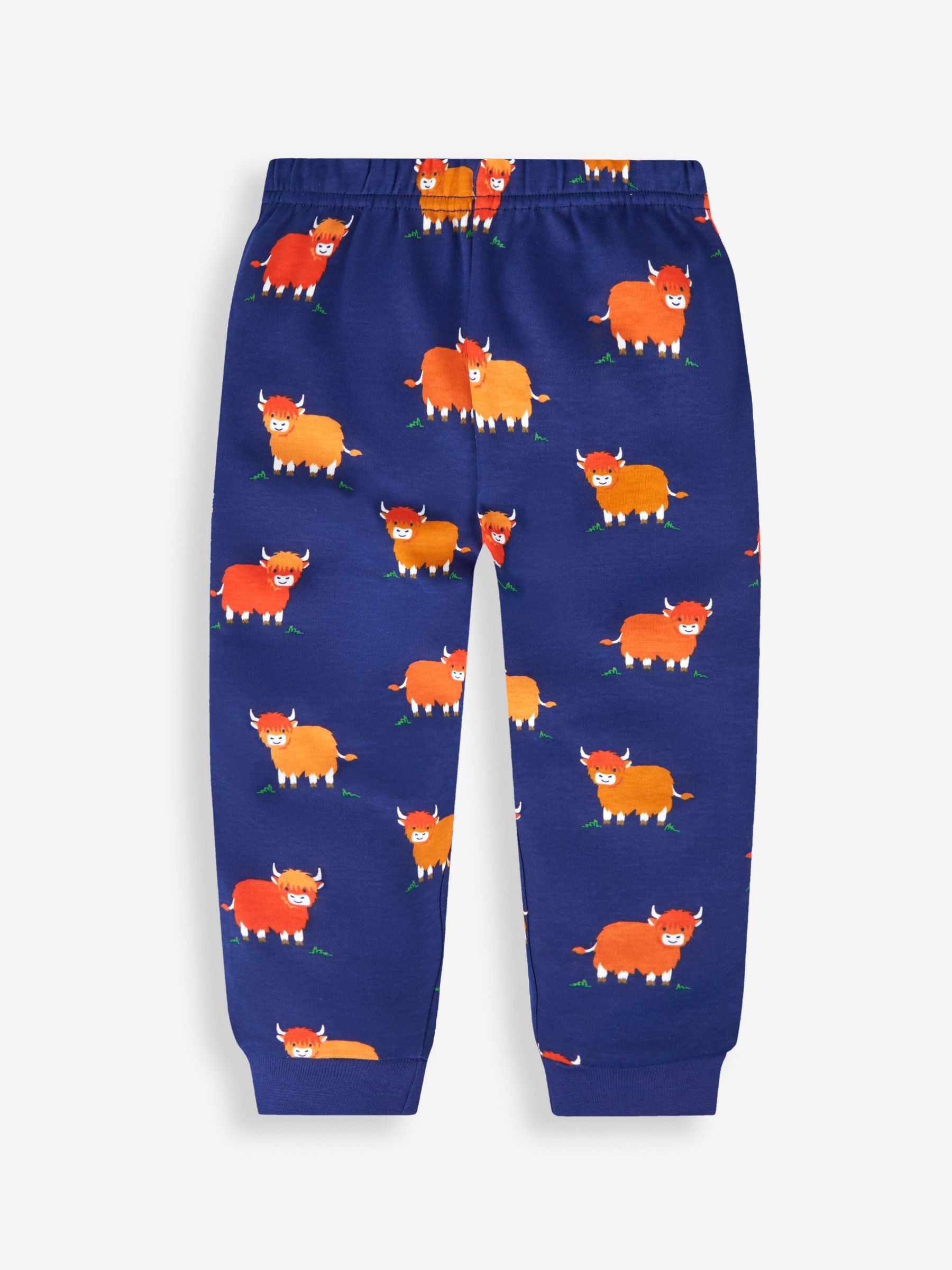 Buy JoJo Maman Bébé Boys' 2-Pack Highland Cow Jersey Pyjamas from the ...