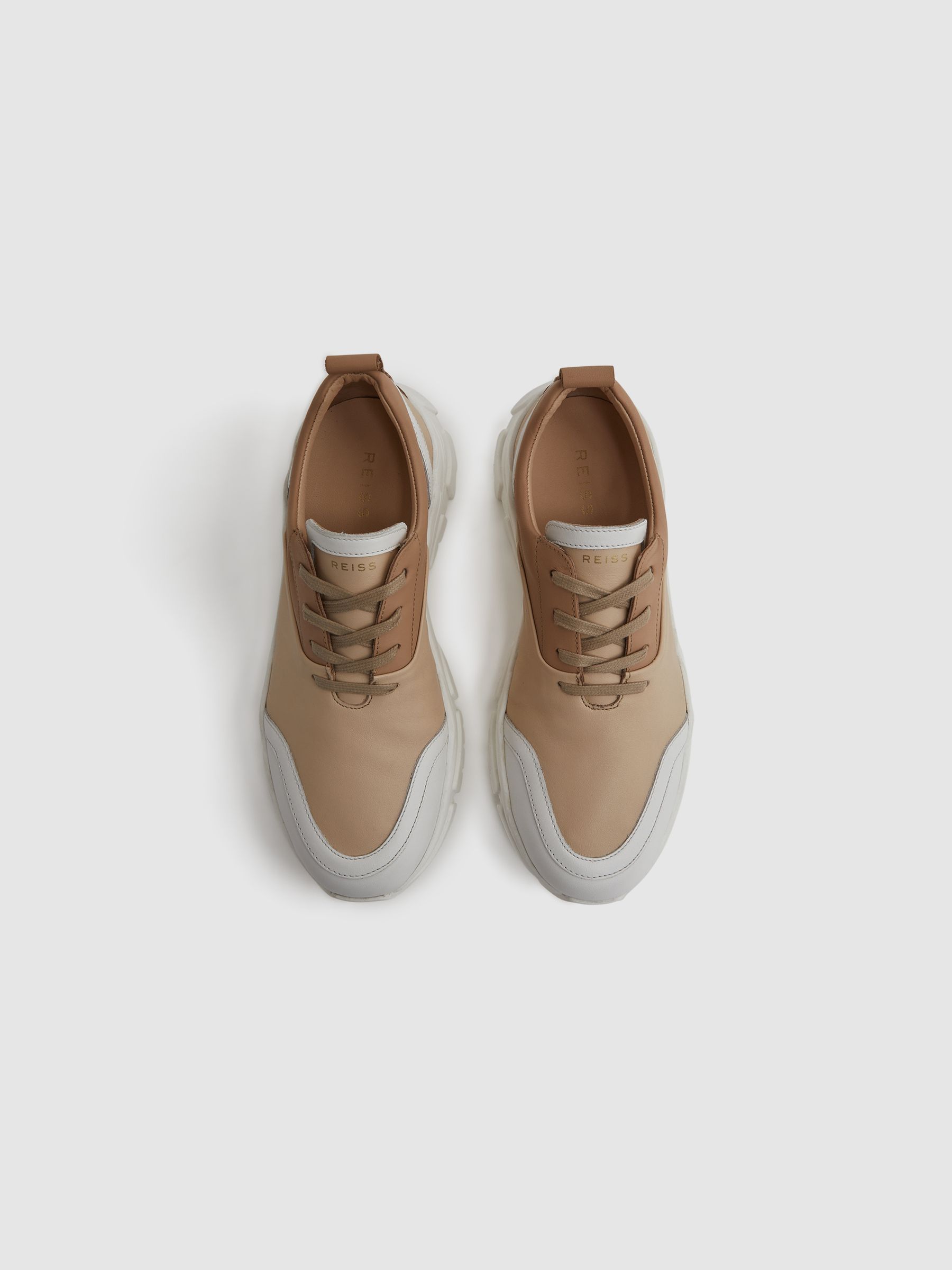 Reiss Arden Chunky Leather Trainers - REISS