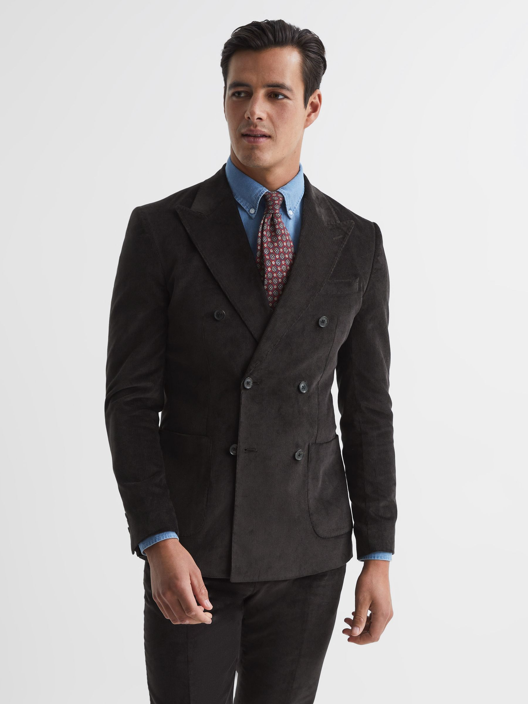 Reiss Holborn Double Breasted Fine Cord Blazer - REISS