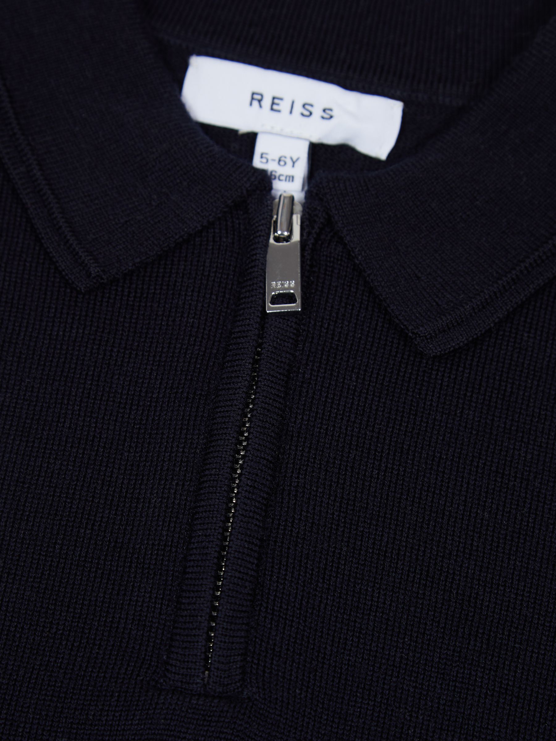 Reiss Maxwell Merino Zip Neck Polo T-Shirt - REISS